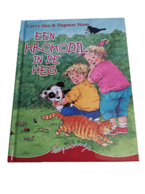 Een krokodil in de heg